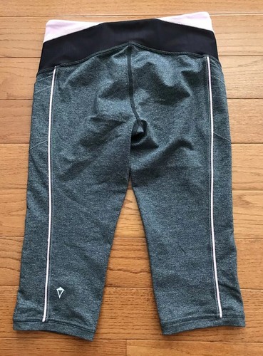 Ivivva Lululemon Girls Training Love Crop Capri Side Pockets Mesh Size 12 - Picture 2 of 7