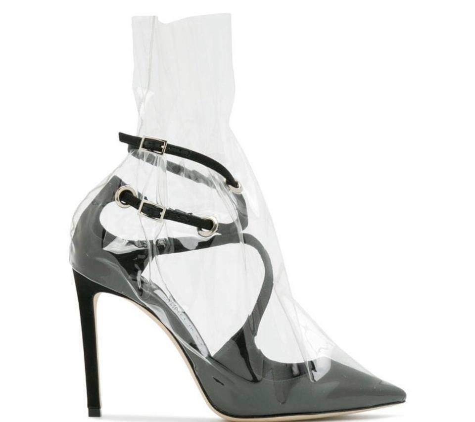 Jimmy Choo x Off White Catwalk Collection Black Claire Satin Jimmy Choo x Off White Catwalk Collection Black Claire Satin