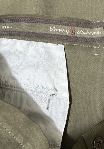 Tommy Bahama Cargo Pants 100% Silk Pants Slacks Mens 38x28 Olive Green Excellent - Picture 15 of 17