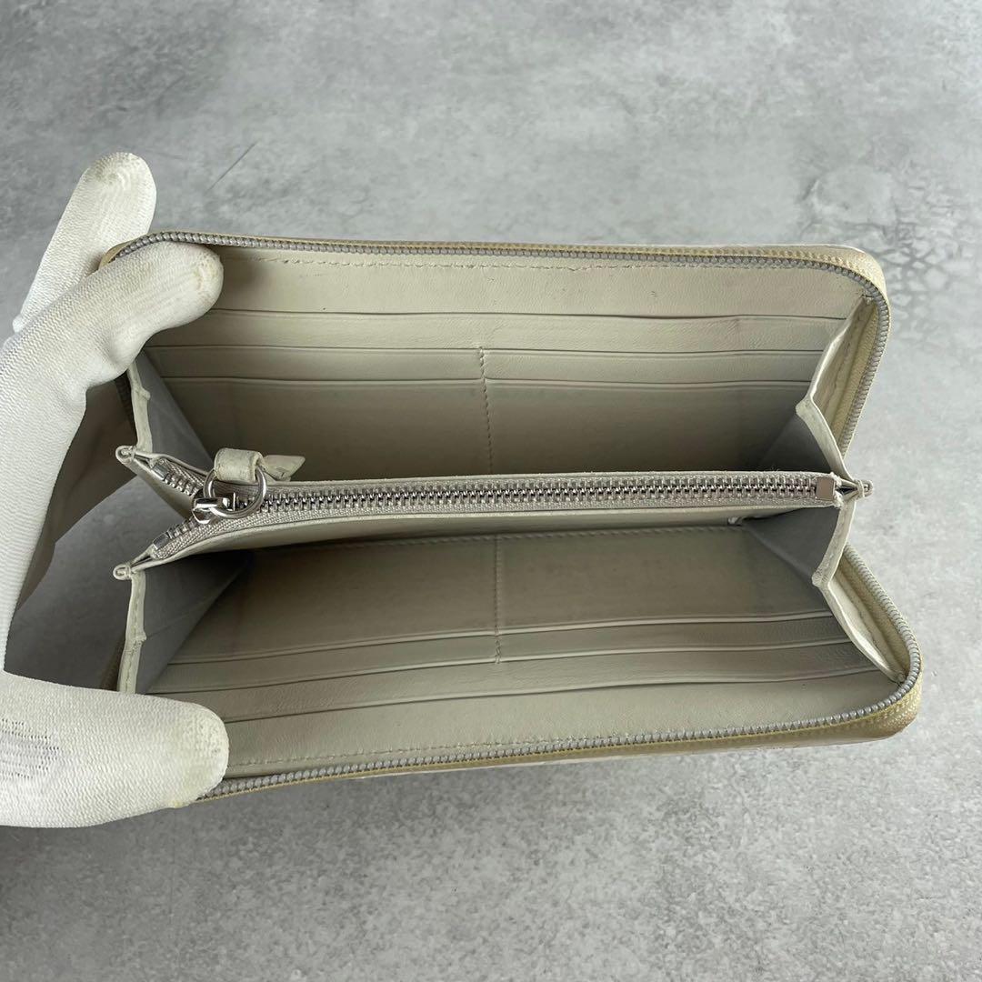 Maison Margiela Glam Slam White Embossed Long Wallet Leather Maison Margiela Glam Slam White Embossed Long Wallet Leather