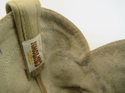 COWTOWN Cream Leather Roper Cowboy Western Boots Mens Size 6  display picture 1