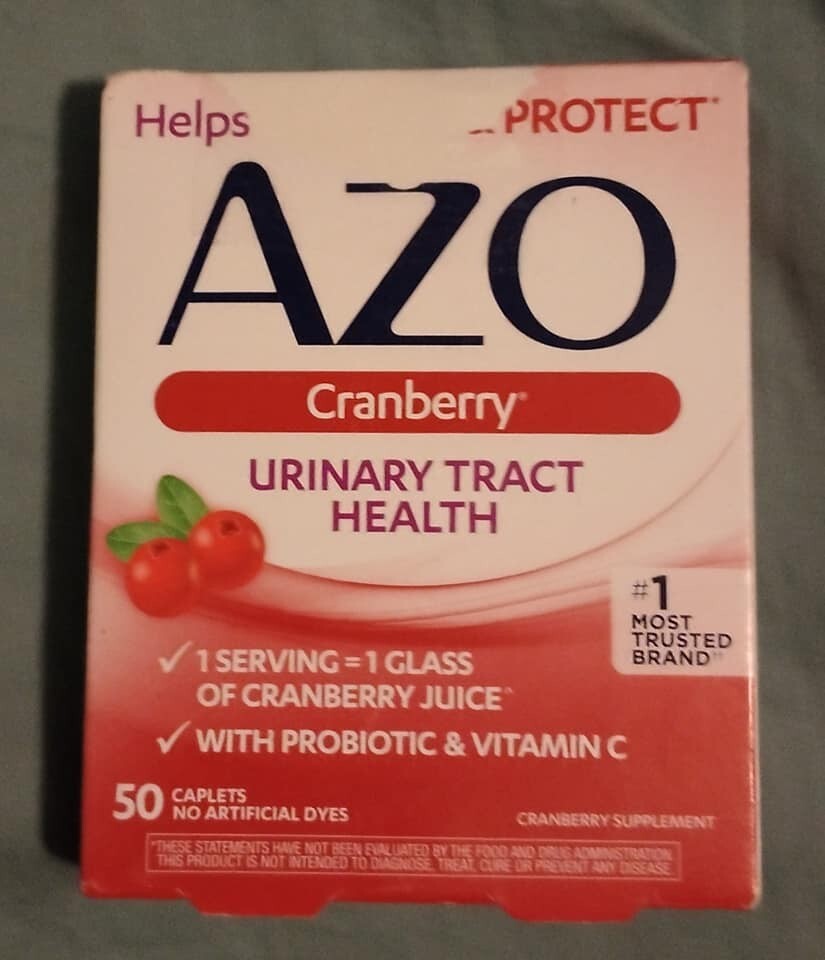 AZO Urinary Tract Health Cranberry 50 Caplets, Expire 03/2024, damage box new 787651420677 eBay