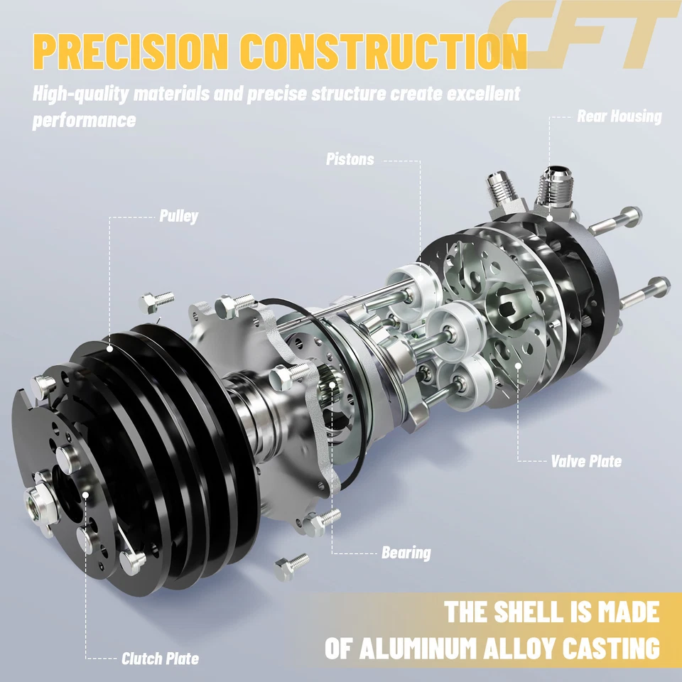 A/C Compressors & Clutches for 2007-2008 Chrysler Sebring Touring V6 CO29107C Foto 2 de 4