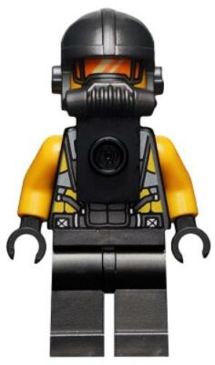 LEGO  Minifigur Marvel Super Heroes Avengers AIM Agent Neck Bracket on Front sh6