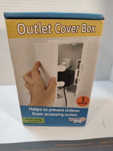 Baby Safety Outlet Cover BOX Double Lock for Improved Toddler Proofing 