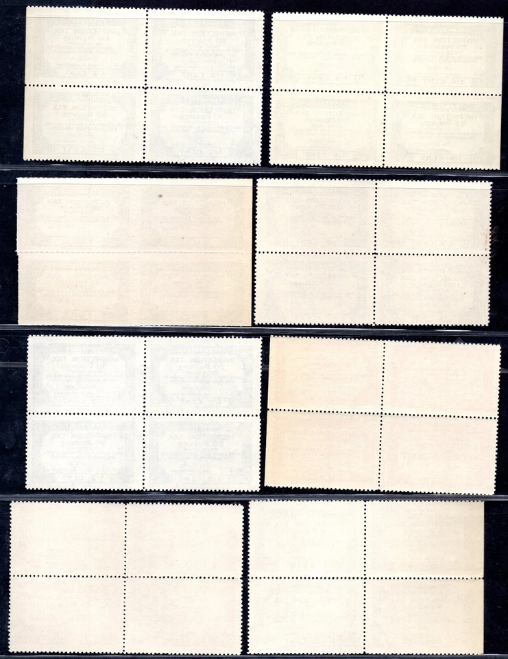 US 1920-1930 TENNESSEE INSPECTION TAX REVENUE 5, 10, 25, 50 & 100 POUNDS - Image 2 of 4