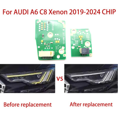 Left White Light For Audi A6 C8 Xenon 19-2024 Car Headlight DRL Chip Angel Eyes