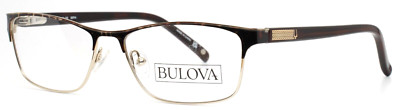 BULOVA Claremont Sepia Womens Semi Cat Eye Full Rim Eyeglasses 53-15-135 B:32