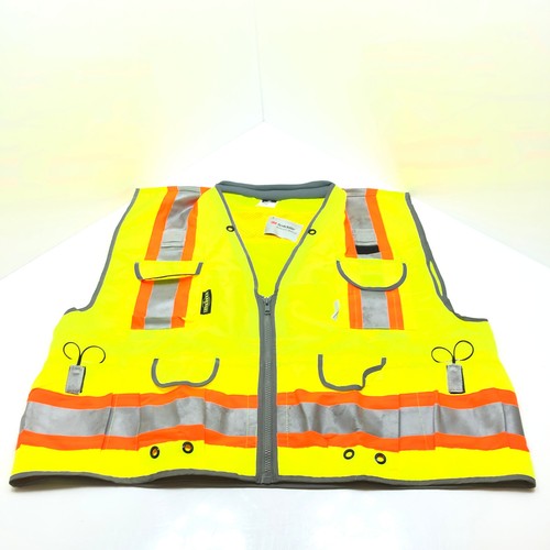 Radians Heavy-Duty Class 2 Type R ANSI 107 Two-Tone Engineer Vest SV55-2ZGD 4XL - Picture 5 of 5