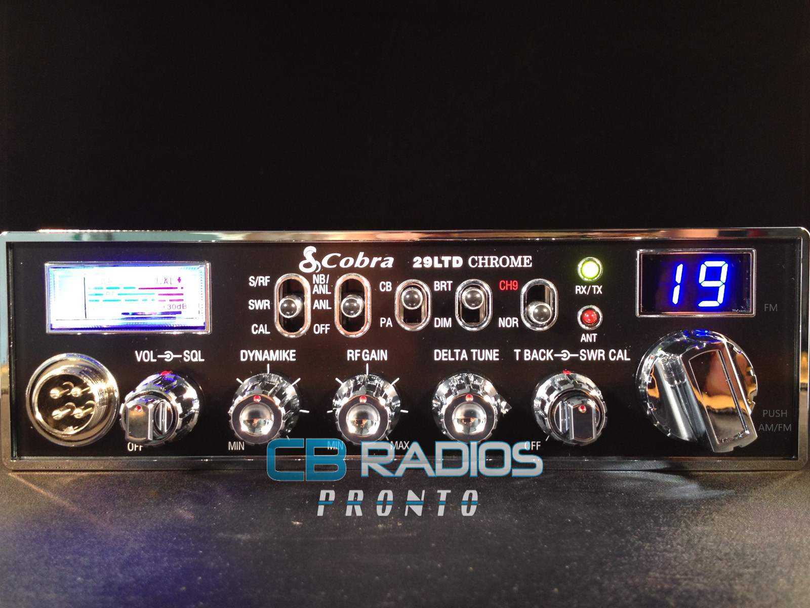 Cobra 29 LTD Chrome AM/FM CB Radio - PERFORMANCE TUNED