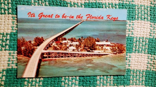 POST CARD SEVEN MILE BRIDGE OVER PIGEON KEY IN FLORIDA KEYS FLORIDA - Picture 14 of 14