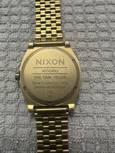 Nixon Time Teller, rare, Brass And Palm Textured Dial - Picture 3 of 6