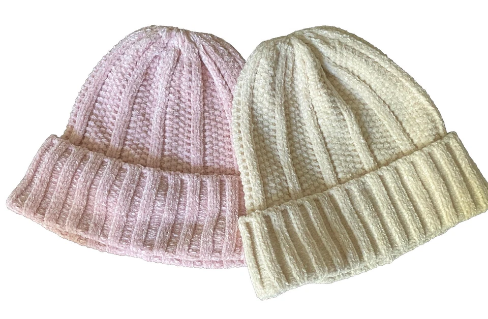 Gorros para mujer~~Nine West~~NUEVOS SIN ETIQUETAS~~Rosa y beige~~Juego de dos~~ Foto 2 de 4