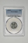1943 S 1c Lincoln Steel Wheat Cent PCGS MS 64 - Black Toning
