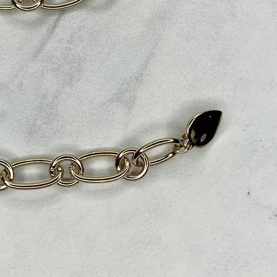 Gold Tone Leaf Hook Chain Link Belt Size XS Small S eBay