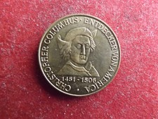 *Seefahrt Münze/Medaille -ca.30mm * Christopher Columbus (1451-1506) *(Schub21 )