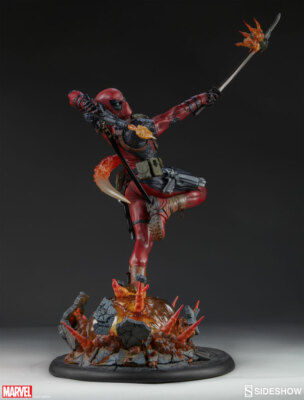 Statue Sideshow Deadpool Heat-Seeker Premium Format – Édition Normale, Résine