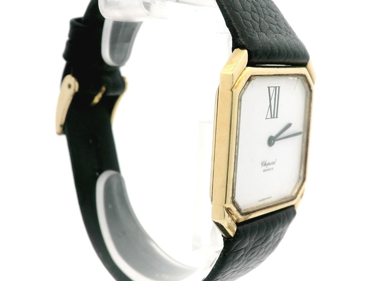 Vintage Chopard 18k Yellow Gold 26mm Octagon Fancy Lug Vintage Chopard 18k Yellow Gold 26mm Octagon Fancy Lug