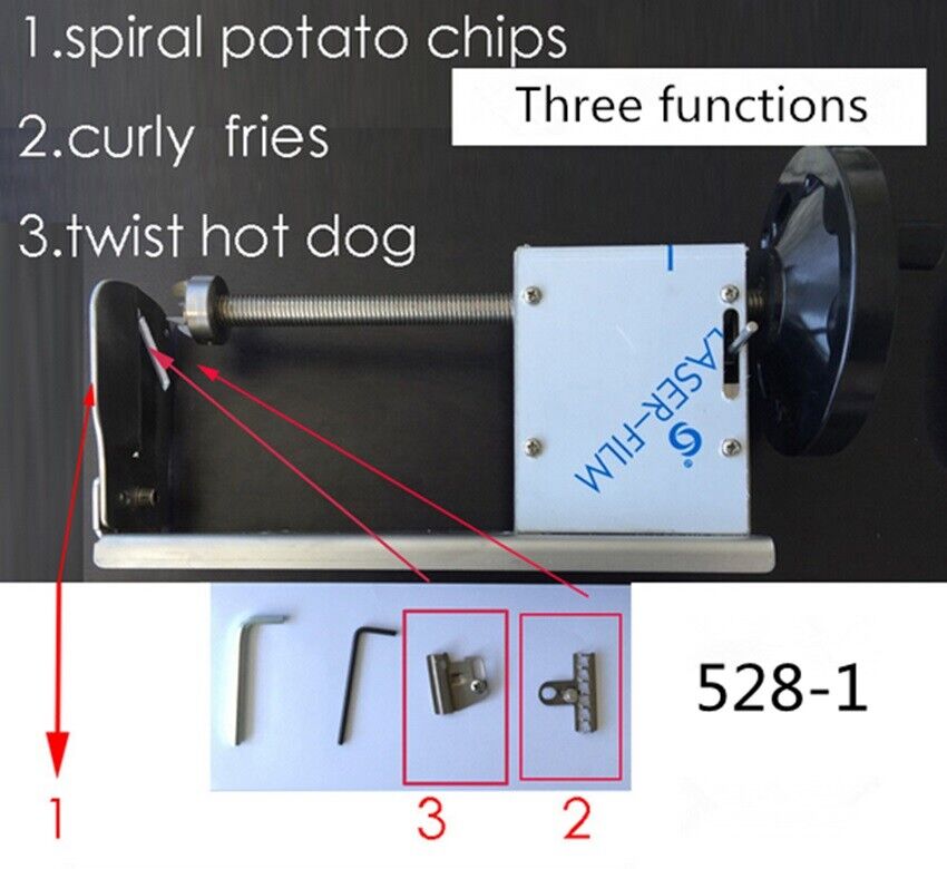  Twisted Potato Slicer, Manual Spiral Vegetable Slicer, French  Fry Chips Making Tool, for Onion, Carrot, Cucumber, Eggplant, Sausage, Hot  Dog, BBQ: Home & Kitchen