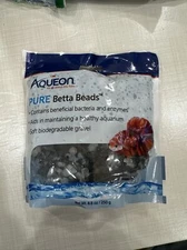 Aqueon Pure Betta Beads, Black & White
