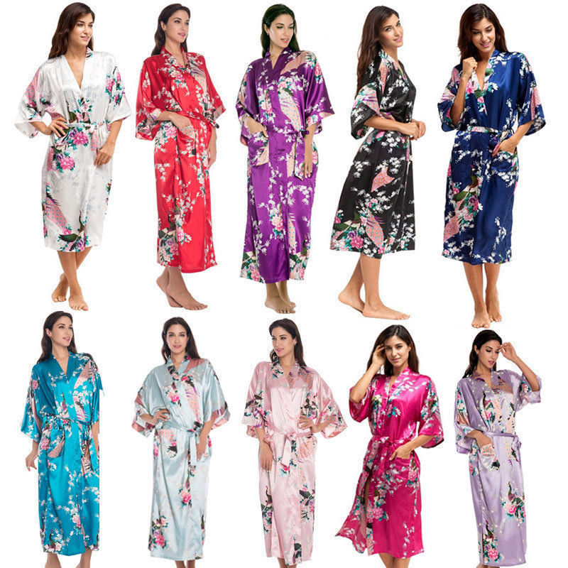 bridesmaid dressing gowns silk
