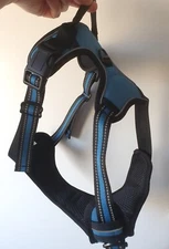 Adjustable Dog Harness No-Pull Reflective Breathable Nylon Lightweight Size L