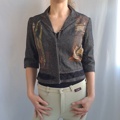 NEU! OHDD Save the Queen Damen Blazer Jacke Gr.28 Small Wolle Baumwollmischung