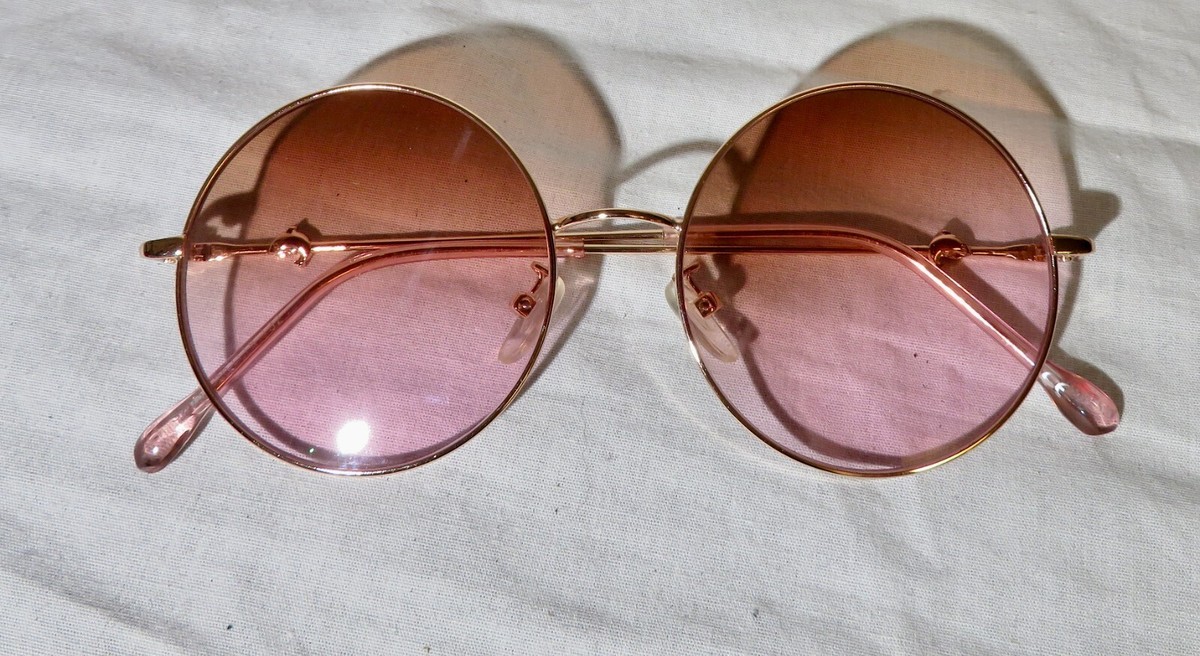 Shein Round Women's Sunglasses 53-23-148 Gold metal dolphin