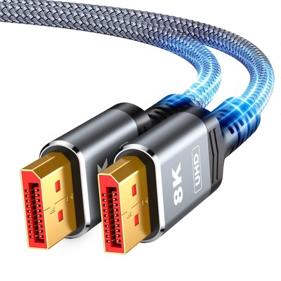 Capshi DisplayPort Cable 8K 1.4, VESA Certified 8K 4K DP Cable 6.6ft, Display...