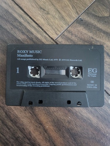 Roxy Music - Manifesto UK EG Cassette - Picture 3 of 4