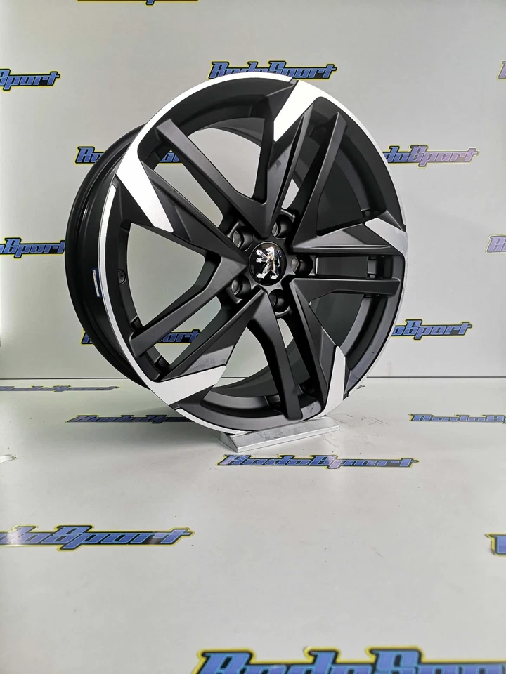 4 Jantes en 18'' look PEUGEOT Black polish pour 308 208 508 GT 3008 5008 - Bild 1 von 1