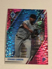 2022 Panini Chronicles Phoenix Chrome Pink Pulsar Parallel Edward Cabrera RC 6
