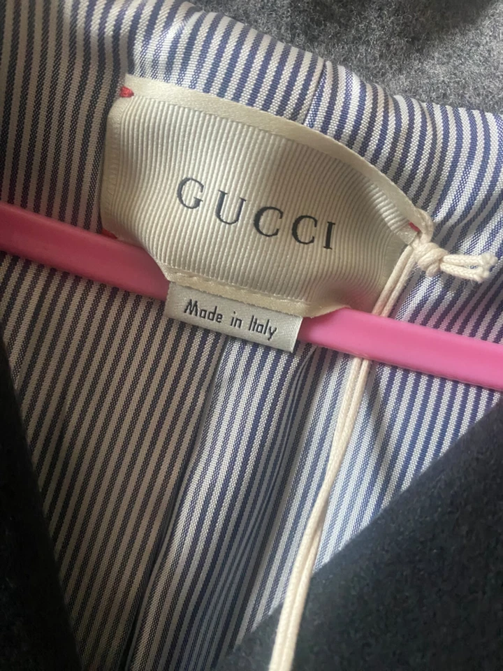 Abrigo Gucci azul marino genuino para niñas Foto 2 de 4