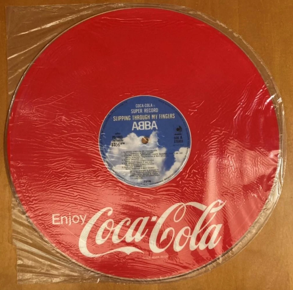 "Novelty" ABBA Slipping Through My Fingers Coca-Cola Super Record 12" LP - Image 3 of 4