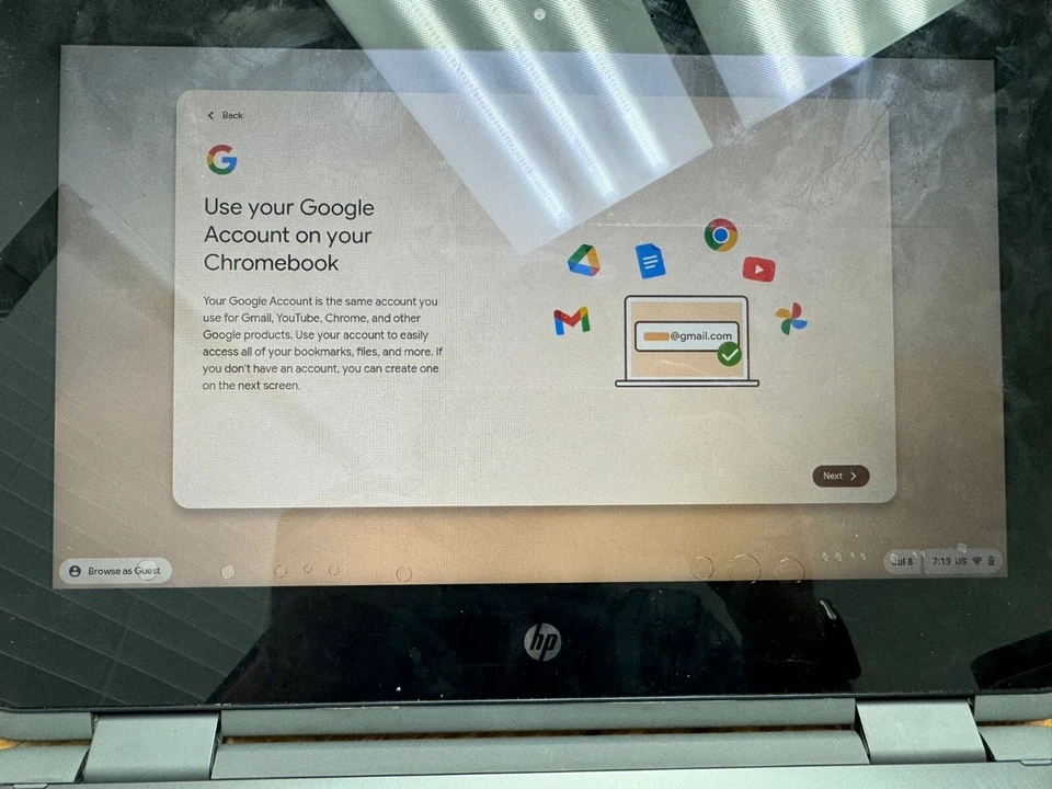 HP Chromebook X360 11.6" Multi-Touch 2 en 1, 4GB RAM, 32GB SSD, *Screen Burbujas* Foto 2 de 4