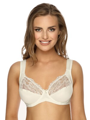 Underwired Bra Helga by VIANIA 184461 36-44 B-E in Cream or Graphite