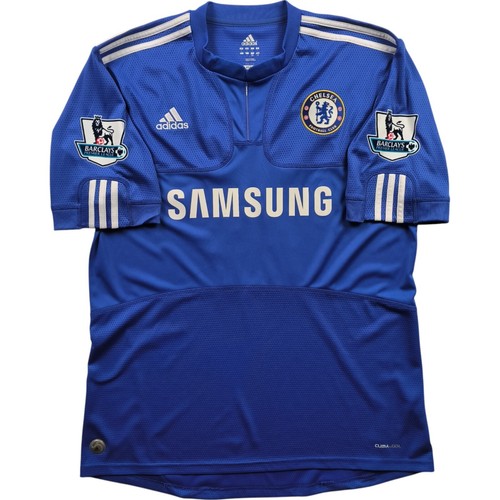 Chelsea 2009-10 Adidas home Didier Drogba football jersey shirt size L - Imagen 2 de 10