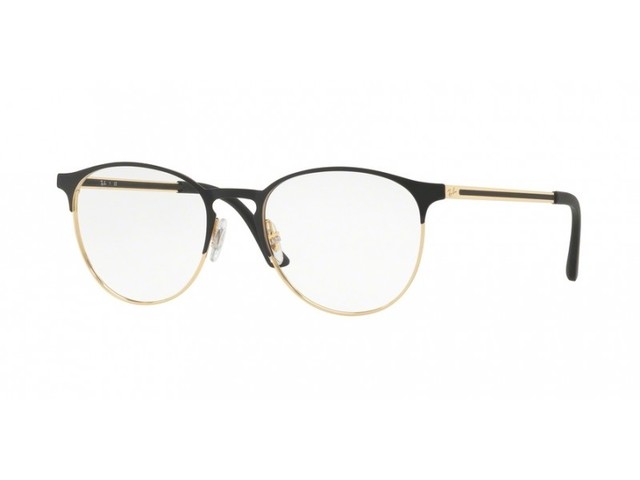 Ray-ban RX 6375 2890 Oro su Nero tondo in metallo Occhiali da vista 51mm |  Acquisti Online su eBay
