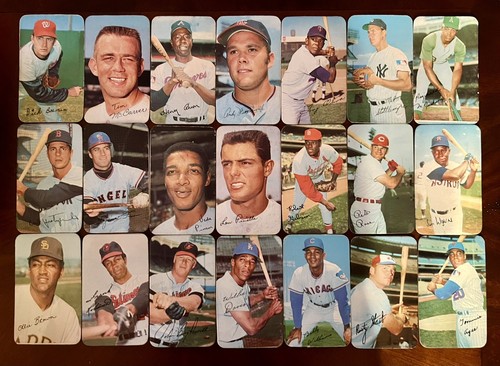 1970 Topps Super Baseball Complete Set 42 Cards Mays Aaron Clemente MID-GRADE - Picture 3 of 6