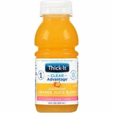 Thickened Beverage Thick-It Clear Advantage 8 oz. Container Bottle Orange Flavor