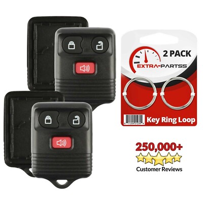 2 For 1998-2004 Ford Ranger Keyless Entry Remote Car Key Fob Shell Case ...