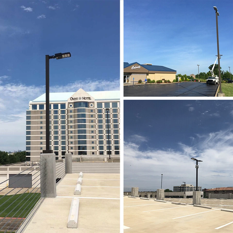 Lámpara de poste de estacionamiento LED 100W 200W 300W luz de área comercial para caja de zapatos Foto 3 de 4