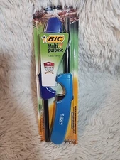 BIC Multi-Purpose Lighter : Dual Pack, Butane Powered, Metal & Plastic Wand