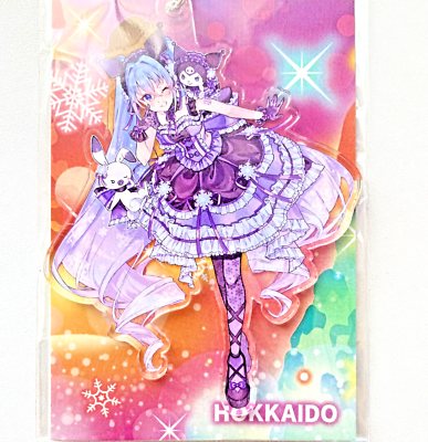 Snow Hatsune Miku Kuromi Sanrio Collab Gotochi Keychain N 2025