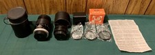 3 Vtg DEJUR Photography Camera Lens CLOSE UP SET Automatic 1:2.8 Teleconverter