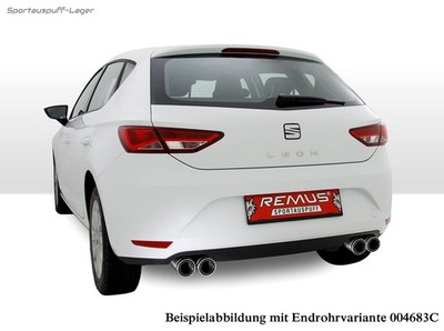 Remus Duplex Sportauspuff Seat Leon 5F 1.2 1.4 TSI 1.6 TDI je 2x84 SR Black