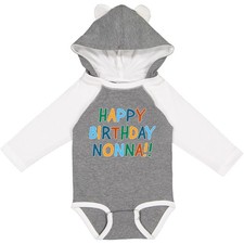 Inktastic Happy Birthday Nonna Long Sleeve Creeper Nonnas Grandma Grandmother