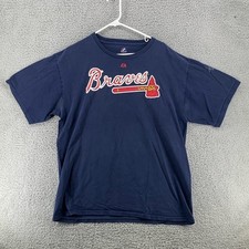 Majestic Atlanta Braves #26 Dan Uggla Jersey T-Shirt Men's Sz XL