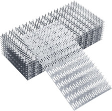 10Pcs 6X12 Inch Truss Mending Plate with 9Mm Nail Teeth, Zinc-Plated Iron Flat M
