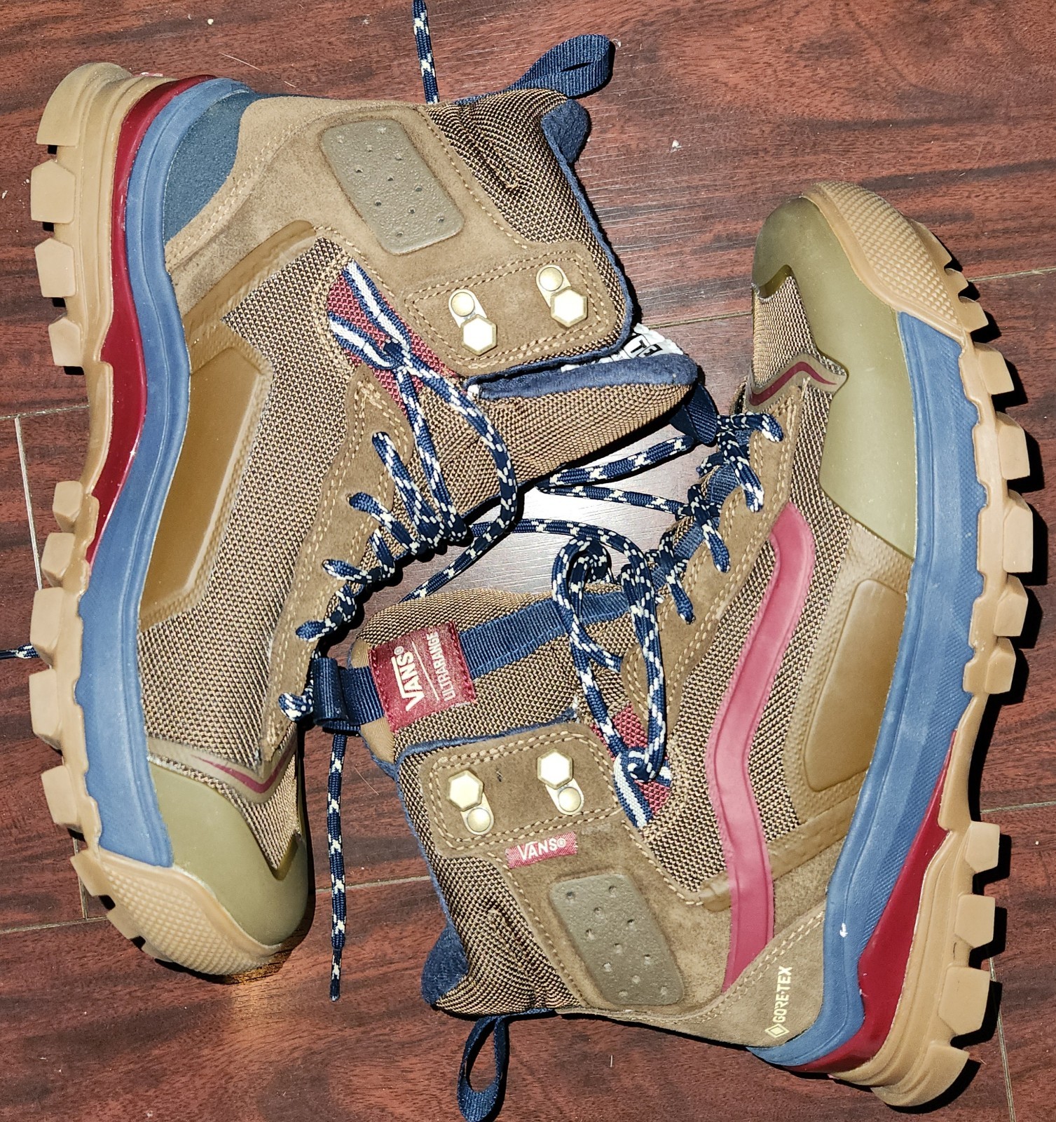 Vans UltraRange Exo Hi Gore-Tex MTE-3 Defcon Hiking Boots Men’s Size 8 Navy Brown-image